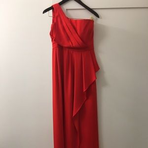 One shoulder BCBGMaxAzria dress